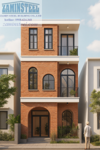 Thiết kế thi công nhà phố bằng thép tiền chế tại Đà Nẵng