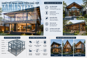 Thiết kế nhà thép tiền chế đẹp
